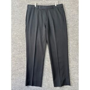 Brooks Brothers Dress Pants Mens 35x29 Blue Navy 100% Wool Old Money Work Preppy